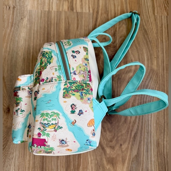 Loungefly Disney Lilo & Stitch Tropical Island Map Mini Backpack LNC main image 5